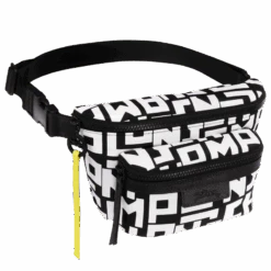 Longchamp Le Pliage LGP M Belt Bag Black/White - Canvas -Longchamp 10034412067 2