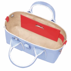 Longchamp Roseau XS Handbag Sky Blue/Red - Leather -Longchamp 10057HDJH90 5