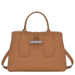 Longchamp Roseau M Handbag Natural - Leather