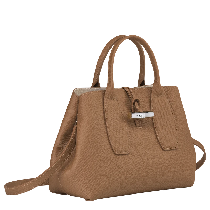 Longchamp Roseau M Handbag Natural - Leather 5 Longchamp Roseau M Handbag Natural - Leather - Image 3