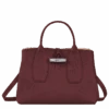 Longchamp Roseau M Handbag Plum - Leather 1 Longchamp Roseau M Handbag Plum - Leather -Longchamp 10058HPN261 0