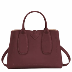 Longchamp Roseau M Handbag Plum - Leather -Longchamp 10058HPN261 3