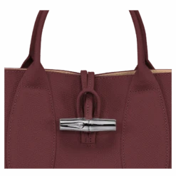 Longchamp Roseau M Handbag Plum - Leather -Longchamp 10058HPN261 6
