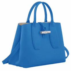 Longchamp Roseau M Handbag Cobalt - Leather 11 Longchamp Roseau M Handbag Cobalt - Leather -Longchamp 10058HPN487 2