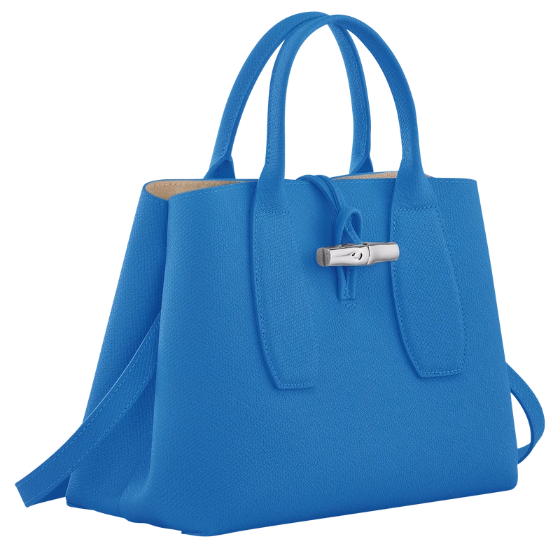 Longchamp Roseau M Handbag Cobalt - Leather 5 Longchamp Roseau M Handbag Cobalt - Leather - Image 3