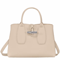 Longchamp Roseau M Handbag Paper - Leather