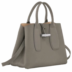 Longchamp Roseau M Handbag Turtledove - Leather -Longchamp 10058HPNP55 2