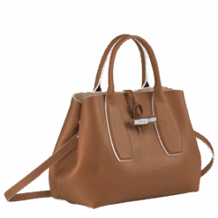 Longchamp Roseau M Handbag Cognac - Leather -Longchamp 10058HQS504 2