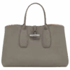 Longchamp Roseau XL Handbag Turtledove - Leather