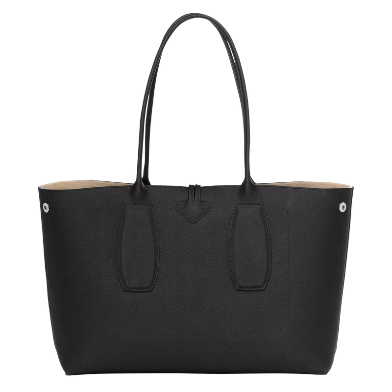 Longchamp Roseau L Tote Bag Black - Leather 6 Longchamp Roseau L Tote Bag Black - Leather - Image 4