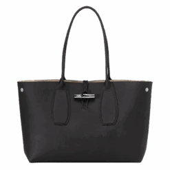 Longchamp Roseau L Tote Bag Black - Leather 12 Longchamp Roseau L Tote Bag Black - Leather -Longchamp 10060HPN001 4