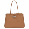 Longchamp Roseau L Tote Bag Natural - Leather