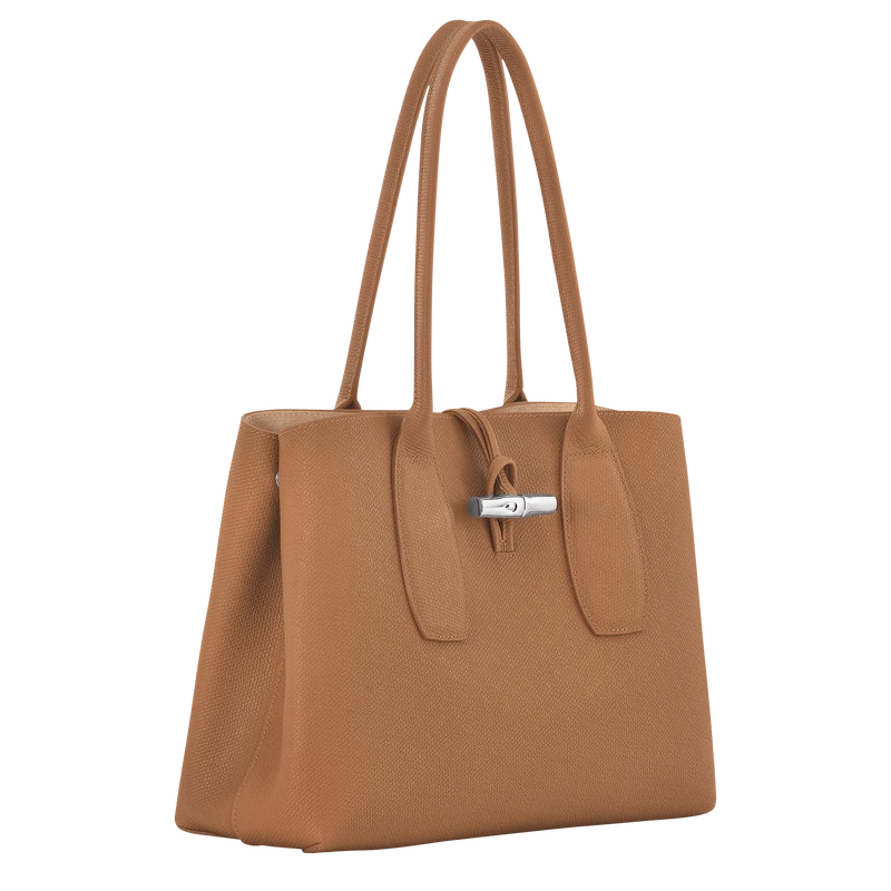Longchamp Roseau L Tote Bag Natural - Leather 5 Longchamp Roseau L Tote Bag Natural - Leather - Image 3