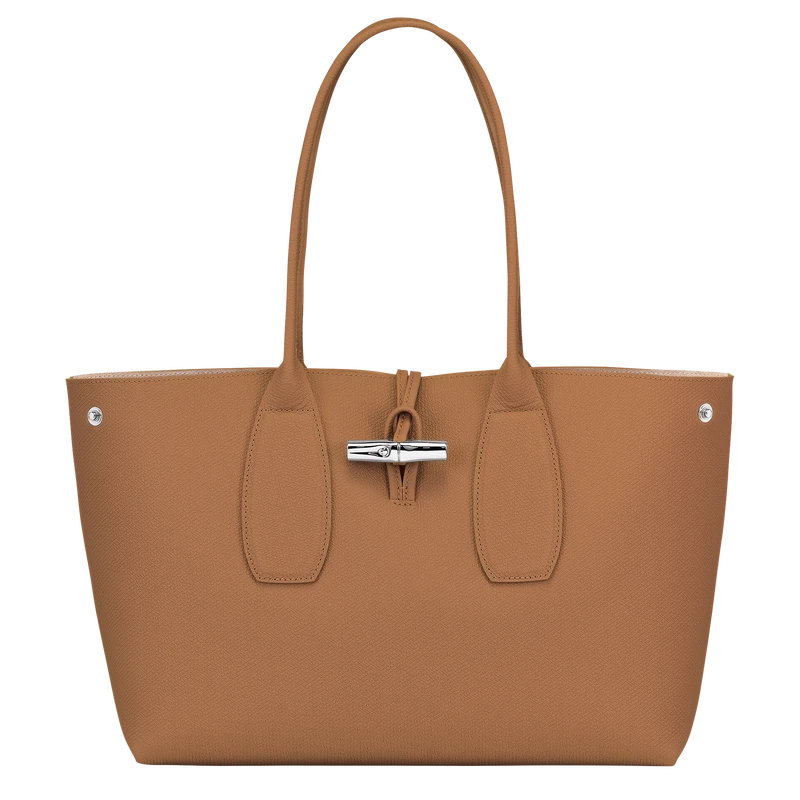 Longchamp Roseau L Tote Bag Natural - Leather 7 Longchamp Roseau L Tote Bag Natural - Leather - Image 5