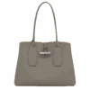 Longchamp Roseau L Tote Bag Turtledove - Leather