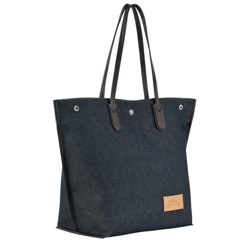 Longchamp Essential L Tote Bag Denim - Canvas 5 Longchamp Essential L Tote Bag Denim - Canvas - Image 3