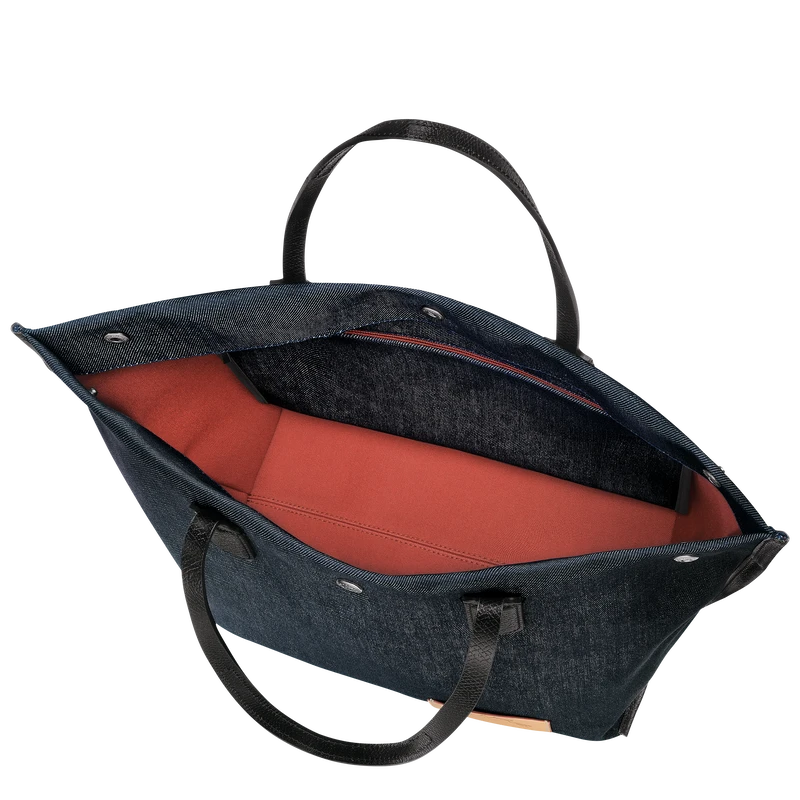 Longchamp Essential L Tote Bag Denim - Canvas 7 Longchamp Essential L Tote Bag Denim - Canvas - Image 5