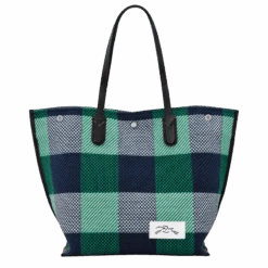 Longchamp Essential L Tote Bag Navy/Lawn - Canvas