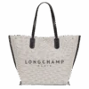 Longchamp Roseau L Tote Bag Ecru - Canvas -Longchamp 10090HSG037 0