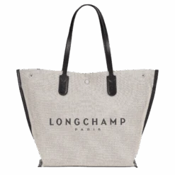 Longchamp Roseau L Tote Bag Ecru - Canvas