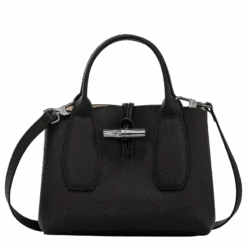 Longchamp Roseau S Handbag Black - Leather