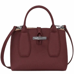 Longchamp Roseau S Handbag Plum - Leather