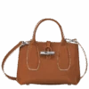 Longchamp Roseau S Handbag Cognac - Leather -Longchamp 10095HQS504 0