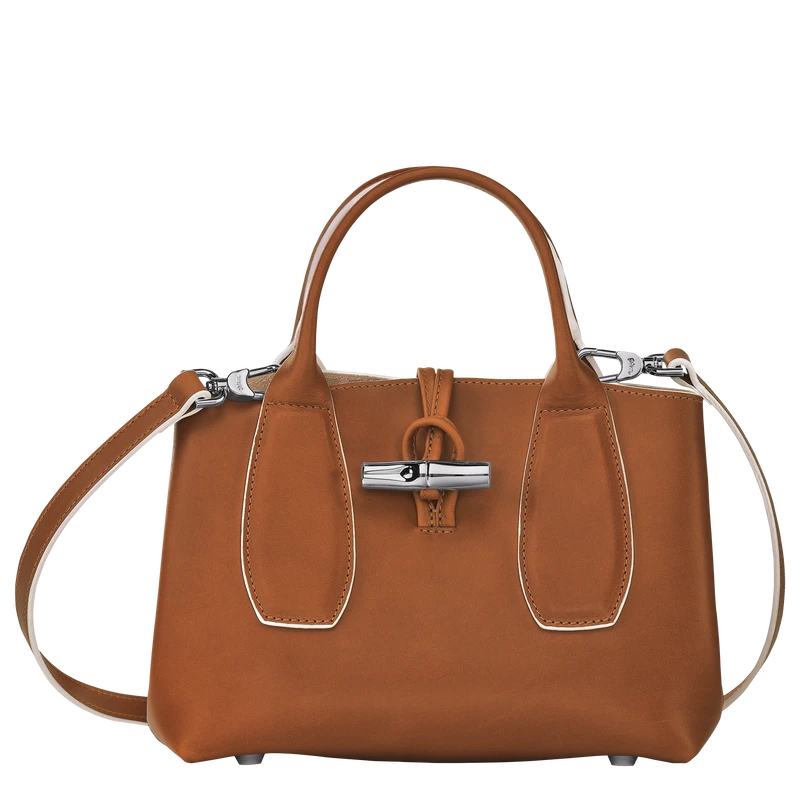 Longchamp Roseau S Handbag Cognac - Leather 3 Longchamp Roseau S Handbag Cognac - Leather