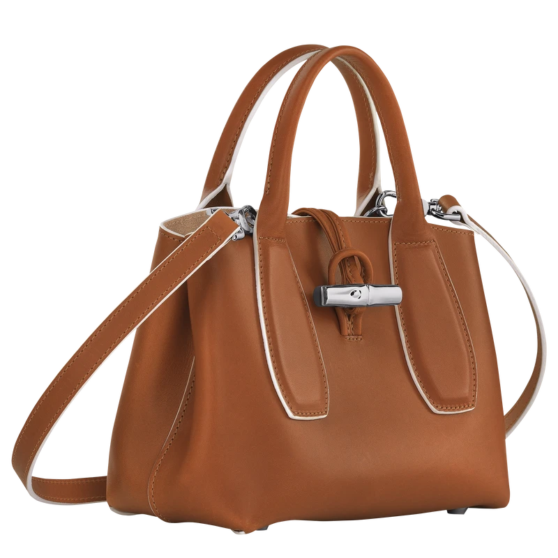 Longchamp Roseau S Handbag Cognac - Leather 5 Longchamp Roseau S Handbag Cognac - Leather - Image 3