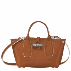 Longchamp Roseau S Handbag Cognac - Leather 13 Longchamp Roseau S Handbag Cognac - Leather -Longchamp 10095HQS504 4