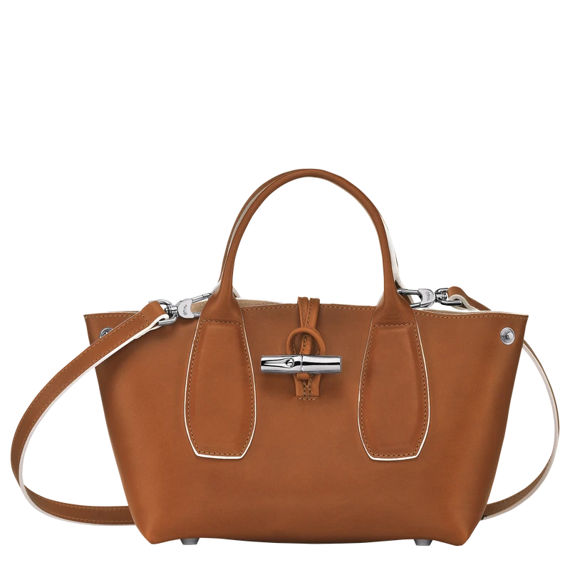 Longchamp Roseau S Handbag Cognac - Leather 7 Longchamp Roseau S Handbag Cognac - Leather - Image 5