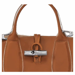 Longchamp Roseau S Handbag Cognac - Leather 15 Longchamp Roseau S Handbag Cognac - Leather -Longchamp 10095HQS504 6