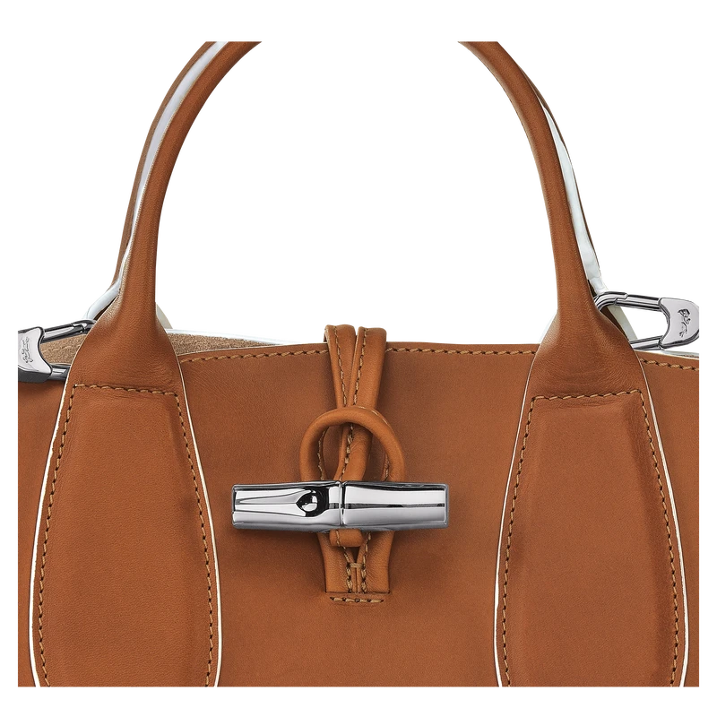 Longchamp Roseau S Handbag Cognac - Leather 9 Longchamp Roseau S Handbag Cognac - Leather - Image 7