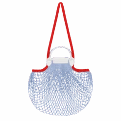 Longchamp Le Pliage Filet L Mesh Bag Sky Blue - Canvas -Longchamp 10121HDD028 3
