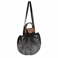 Longchamp Le Pliage Filet L Mesh Bag Black - Canvas 9 Longchamp Le Pliage Filet L Mesh Bag Black - Canvas -Longchamp 10121HVH001 2