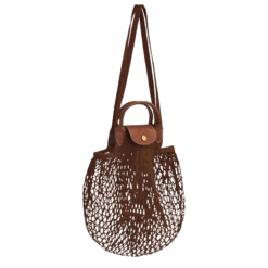 Longchamp Le Pliage Filet L Mesh Bag Tobacco - Canvas -Longchamp 10121HVH004 2