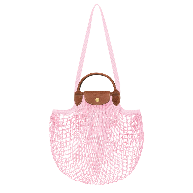Longchamp Le Pliage Filet L Mesh Bag Pink - Canvas 3 Longchamp Le Pliage Filet L Mesh Bag Pink - Canvas