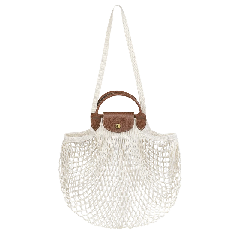Longchamp Le Pliage Filet L Mesh Bag Ecru - Canvas 3 Longchamp Le Pliage Filet L Mesh Bag Ecru - Canvas