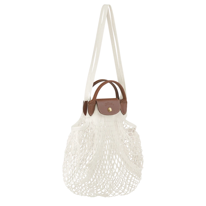 Longchamp Le Pliage Filet L Mesh Bag Ecru - Canvas 5 Longchamp Le Pliage Filet L Mesh Bag Ecru - Canvas - Image 3
