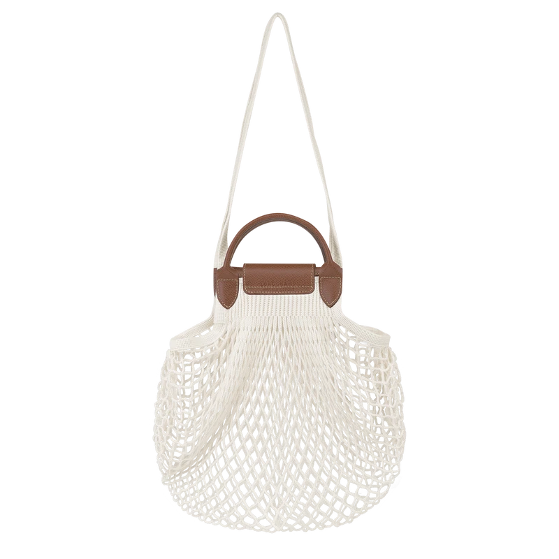 Longchamp Le Pliage Filet L Mesh Bag Ecru - Canvas 6 Longchamp Le Pliage Filet L Mesh Bag Ecru - Canvas - Image 4