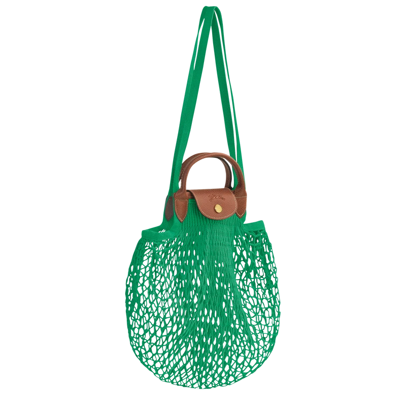 Longchamp Le Pliage Filet L Mesh Bag Green - Canvas 4 Longchamp Le Pliage Filet L Mesh Bag Green - Canvas - Image 2