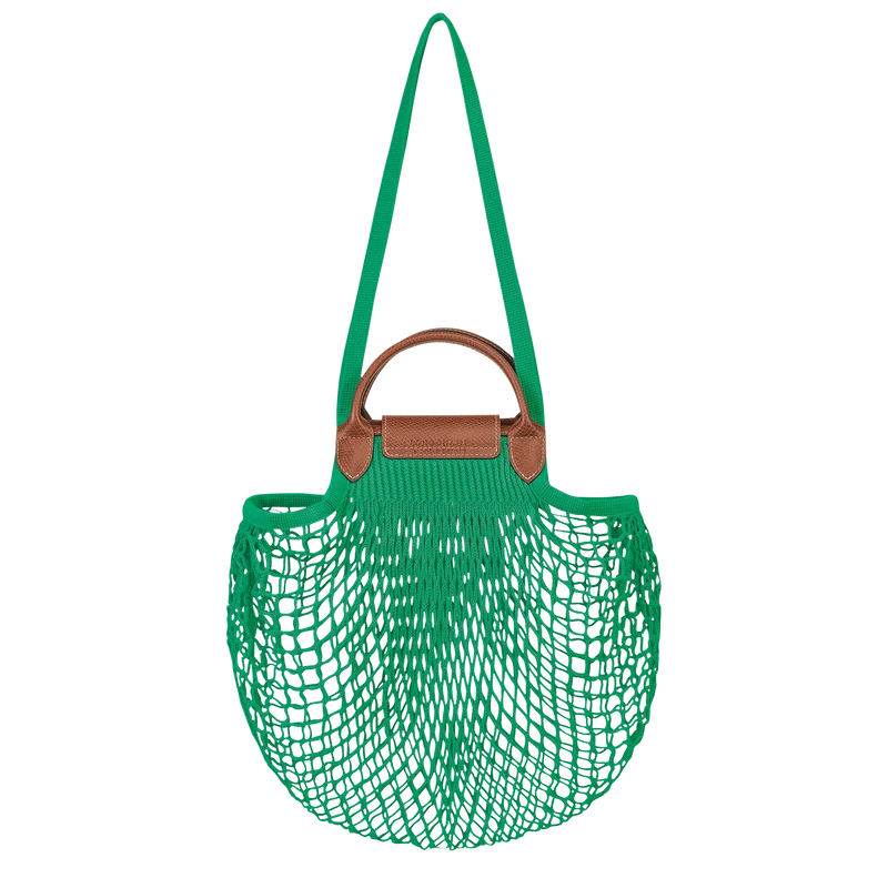 Longchamp Le Pliage Filet L Mesh Bag Green - Canvas 5 Longchamp Le Pliage Filet L Mesh Bag Green - Canvas - Image 3