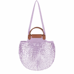 Longchamp Le Pliage Filet L Mesh Bag Lilac - Canvas -Longchamp 10121HVH356 3