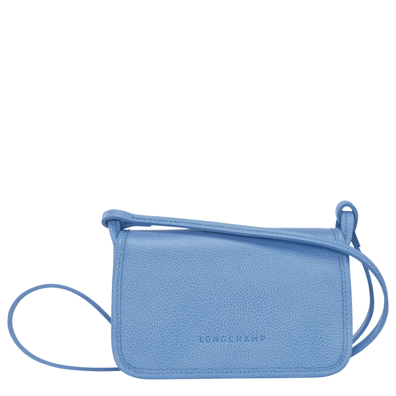 Longchamp Le Foulonné Wallet On Chain Cloud Blue - Leather 3 Longchamp Le Foulonné Wallet On Chain Cloud Blue - Leather