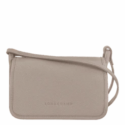 Longchamp Le Foulonné Wallet On Chain Turtledove - Leather