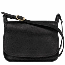 Longchamp Le Foulonné S Crossbody Bag Black - Leather