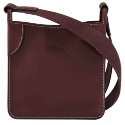 Longchamp Le Foulonné S Crossbody Bag Plum - Leather