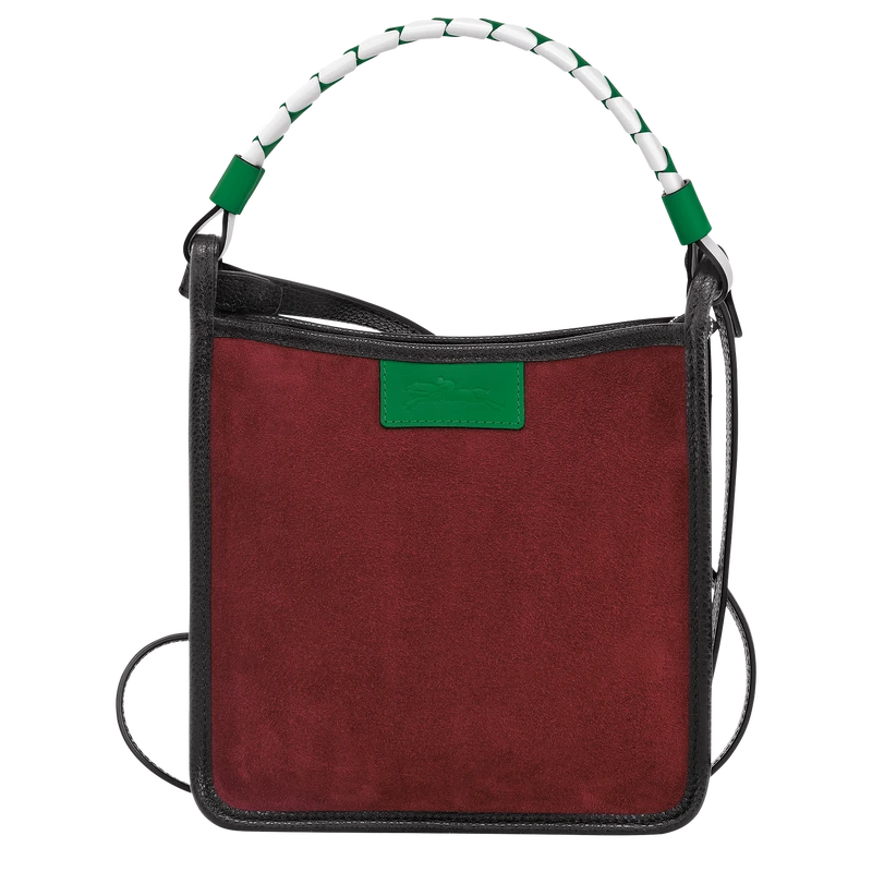 Longchamp Le Foulonné S Crossbody Bag Mahogany - Leather 3 Longchamp Le Foulonné S Crossbody Bag Mahogany - Leather