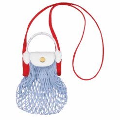 Longchamp Le Pliage Filet XS Mesh Bag Sky Blue - Canvas