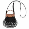 Longchamp Le Pliage Filet XS Mesh Bag Black - Canvas